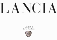 Lancia Y - OWNER HANDBOOK EN 2001 